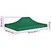 Tetto per Tendone per Feste 4x3 m Verde 270 g / m² - Foto miniatura 6