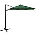 Ombrellone a Sbalzo con Palo e Luci a LED Verde 300 cm - Foto miniatura 1