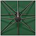 Ombrellone a Sbalzo con Palo e Luci a LED Verde 300 cm - Foto miniatura 3