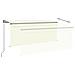 Tenda da Sole Retrattile Manuale con LED 3x2,5 m Crema - Foto miniatura 2