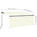Tenda da Sole Retrattile Manuale con LED 3x2,5 m Crema - Foto miniatura 3