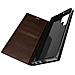 Custodia Per Galaxy S22 Ultra In Vera Pelle Con Portafoglio Marrone Scuro - Foto miniatura 1