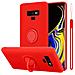 Custodia Compatibile Con Samsung Galaxy Note 9 In Liquid Rosso - Coperchio Protettivo In Silicone Tpu Flessibile Con Anello - Foto miniatura 1
