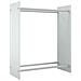 Porta Legna Bianco 80x35x100 Cm In Vetro Temperato - Foto miniatura 2