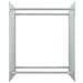 Porta Legna Bianco 80x35x100 Cm In Vetro Temperato - Foto miniatura 3
