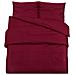 Set Copripiumino Bordeaux 220x240 Cm In Microfibra Leggera - Foto miniatura 2
