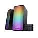 GXT 611 Wezz Set di Altoparlanti per PC 2.0 Canali con Luci Pulsanti RGB Potenza 12 Watt USB - Nero - Foto miniatura 1