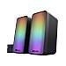 GXT 611 Wezz Set di Altoparlanti per PC 2.0 Canali con Luci Pulsanti RGB Potenza 12 Watt USB - Nero - Foto miniatura 2