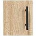 Scrivania Rovere Sonoma 140x50x75 Cm In Legno Multistrato - Foto miniatura 5