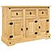 Credenza Corona Marrone 112x44x78 cm Legno di Pino Messicano - Foto miniatura 1