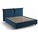 Letto Matrimoniale Gabriella, Letto Contenitore Con Rivestimento In Tessuto, 100% Made In Italy, Apertura Frontale, Adatto Per Materasso Cm 160x200, Blu - Foto miniatura 2