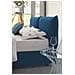 Letto Matrimoniale Gabriella, Letto Contenitore Con Rivestimento In Tessuto, 100% Made In Italy, Apertura Frontale, Adatto Per Materasso Cm 160x200, Blu - Foto miniatura 4