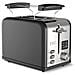 Tostapane HI1000L a 2 Fette con Potenza 880 W Colore Nero/ Inox - Foto miniatura 2