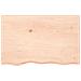 Ripiano a Parete 80x50x (2-4) cm Massello Rovere Non Trattato - Foto miniatura 2