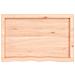 Ripiano a Parete 80x50x (2-4) cm Massello Rovere Non Trattato - Foto miniatura 3