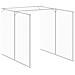 Casetta Cani Corsa Grigio Chiaro 165x1067x181cm Acciaio Zincato - Foto miniatura 3