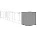 Casetta Cani Corsa Grigio Chiaro 165x1067x181cm Acciaio Zincato - Foto miniatura 6