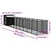Casetta Cani Corsa Grigio Chiaro 165x1067x181cm Acciaio Zincato - Foto miniatura 7