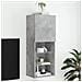 Mobile Tv Con Luci Led Grigio Cemento 40,5x30x102 Cm - Foto miniatura 1