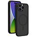 Cover In Silicone Compatibile Con Magsafe Per Iphone 14 Pro, Nero - Foto miniatura 1