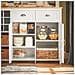 Isola Cucina Mobile Da Cucina Mobile Credenza Tavolo Da Bar Buffet Bianco Knl05-w - Foto miniatura 3