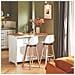 Isola Cucina Mobile Da Cucina Mobile Credenza Tavolo Da Bar Buffet Bianco Knl05-w - Foto miniatura 4