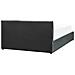 Letto Contenitore Velluto Bousse 160 X 200 Cm Grigio Scuro - Foto miniatura 2