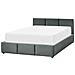 Letto Contenitore Velluto Bousse 160 X 200 Cm Grigio Scuro - Foto miniatura 5