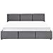 Letto Contenitore Velluto Bousse 160 X 200 Cm Grigio Scuro - Foto miniatura 12