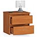 Comodino CL2, 2 cassetti, 40x35x40 cm, Colore Ontano - Foto miniatura 2