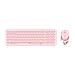 Tastiera e Mouse Wireless 00215376  (Layout Tedesco) Colore Rosa - Foto miniatura 1