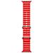 S1 Grooved Soft Silicone 20mm Strap For Apple Watch 49mm / 45mm / 44mm / 42mm Red - Foto miniatura 1