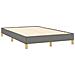 Giroletto A Molle Con Materasso Grigio Scuro 120x190cm Tessuto - Foto miniatura 4