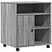 Supporto Per Stampante Con Ruote Grigio Sonoma 60x50x67 Cm - Foto miniatura 2