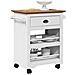 Carrello Da Cucina Bodo Bianco E Marrone 67,5x45x80 Cm - Foto miniatura 1