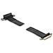 Scheda Riser PCI Express x4 maschio per slot x4 angolare a 90° con cavo da 60 cm - Foto miniatura 2