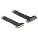 Scheda Riser PCI Express x4 maschio per slot x4 angolare a 90° con cavo da 60 cm - Foto miniatura 1