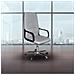 Poltrona Da Ufficio Cr106h In Tessuto Grigio E Base Cromata - Foto miniatura 1
