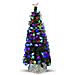 Albero In Fibra Ottica Con Luci Colorate 120cm - Foto miniatura 1
