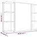 Set Mobili da Bagno 4 pz Grigio Sonoma in Legno Multistrato - Foto miniatura 10