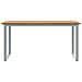 Tavolo da pranzo outdoor  Grigio 160x80x75 cm Acciaio e Legno Solid Acacia - Foto miniatura 5