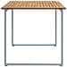 Tavolo da pranzo outdoor  Grigio 160x80x75 cm Acciaio e Legno Solid Acacia - Foto miniatura 6