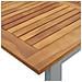 Tavolo da pranzo outdoor  Grigio 160x80x75 cm Acciaio e Legno Solid Acacia - Foto miniatura 8