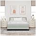Letto a Castello  con Materasso Grigio Chiaro 160x200 cm Velluto - Foto miniatura 5