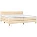 Letto a Molle Materasso e LED bianco 200x200cm in Tessuto - Foto miniatura 4