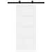 Porta Scorrevole  con Set Hardware 'ORKDAL'Bianca in Legno Massello di Pino, Porta Interna 'ORKDAL'Bianca 83x202x4 cm in Legno Massello di Pino - Foto miniatura 4