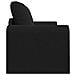 Divano letto a terra 2 in 1 nero 148x71x83 cm in tessuto - Foto miniatura 7