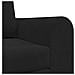 Divano letto a terra 2 in 1 nero 148x71x83 cm in tessuto - Foto miniatura 9