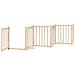 Cancello per Cani con Porta Pieghevole 9 Pannelli 450 cm Pioppo - Foto miniatura 5