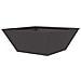 Vaso a Ciotola da Giardino Nero 40 x 40 x 15 cm Acciaio - Foto miniatura 6